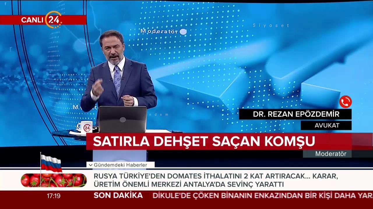 Satırla dehşet saçan komşu