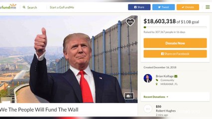GoFundMe For Trump Wall Nears Top Crowdfunding Spot