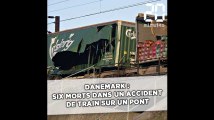 Danemark: Six morts dans un accident de train sur un pont
