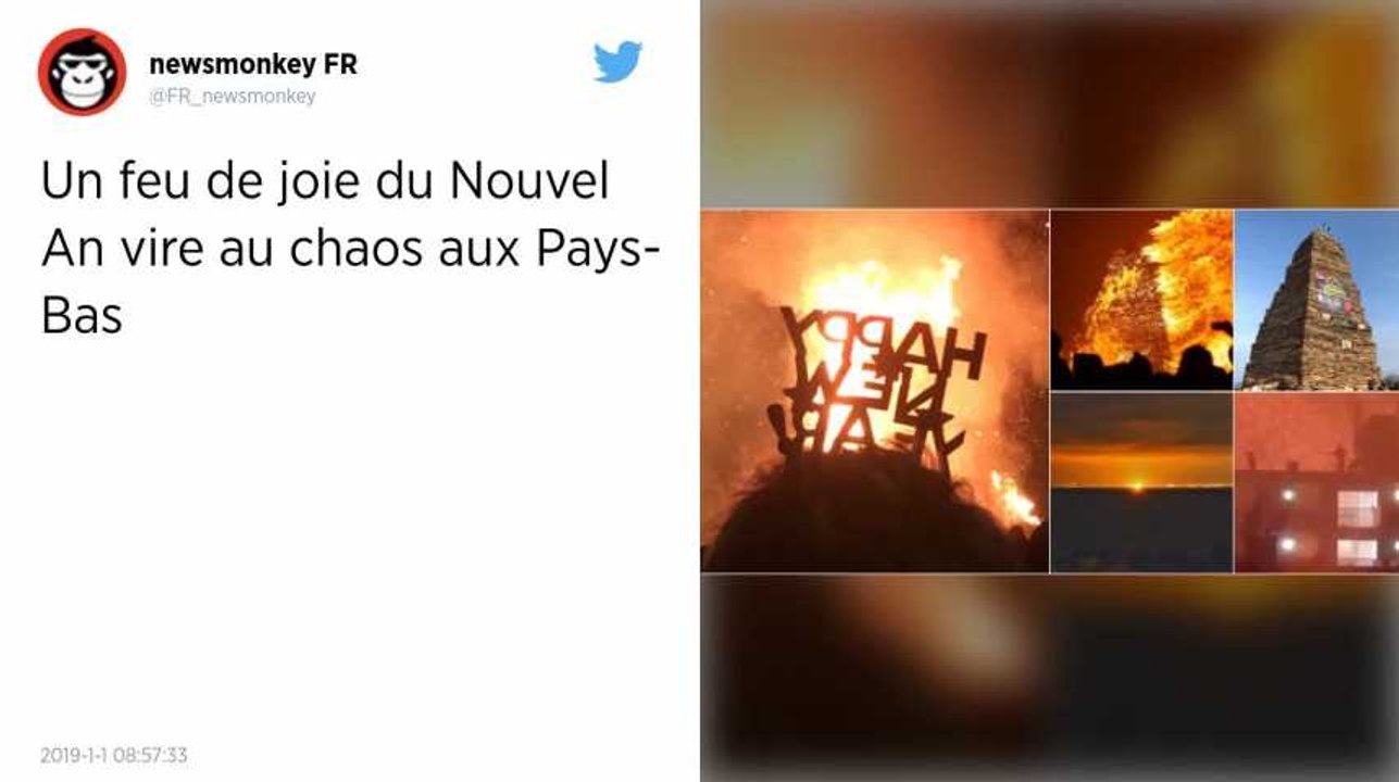 Pays-Bas. Des tornades de feu sèment la panique sur une plage lors des célébrations du Nouvel An