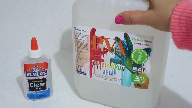 Amerikalı Tutkal Elmer's vs Yerli Üretim Tutkal Challenge Rahatlatıcı Slime su Bidünya Oyuncak