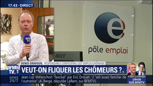 Ce n'est pas en sanctionnant les chômeurs qu'on va les aider à trouver un emploi explique Denis Gravouil