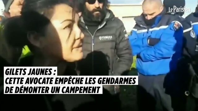 Gilets jaunes : une avocate empêche les gendarmes de démonter un campement