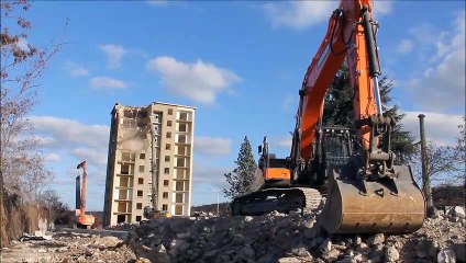 La démolition de la tour La Roche a débuté à Rive-de-Gier