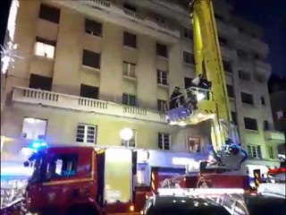 Incendie rue Saint-Antoine  à Chambéry mercredi 2 janvier