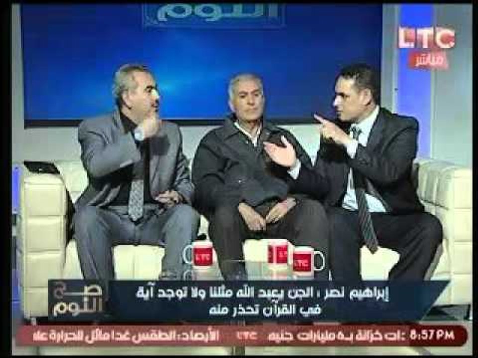 الكاتب ابراهيم نصر يطالب النائب العام عالهواء بالقبض علي نصاب داخل الاستوديو