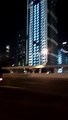 Welcome to Dubai- Night at Highway beautiful view of Burj Khalifa