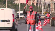 Nisin punimet në autostradën Tiranë-Durrës për të shmangur përmbytjet - Top Channel Albania