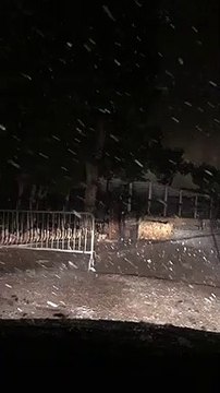 Neve a Castel del Monte (Andria, Puglia) - 2 gennaio 2019