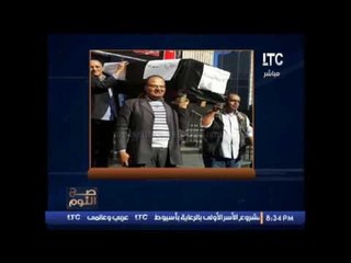 بالصور..  تشييع نعش " حرية الصحافة " احتجاجا على حبس النقيب
