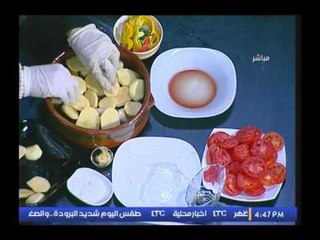 برنامج جراب حواء | فقرة المطبخ مع الشيف أميره طرقة عمل طاجن البطاطس باللحمه والسحلب 20-12-2016