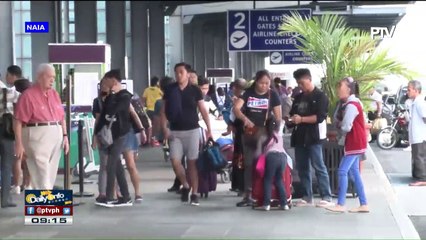 Update sa sitwasyon sa NAIA