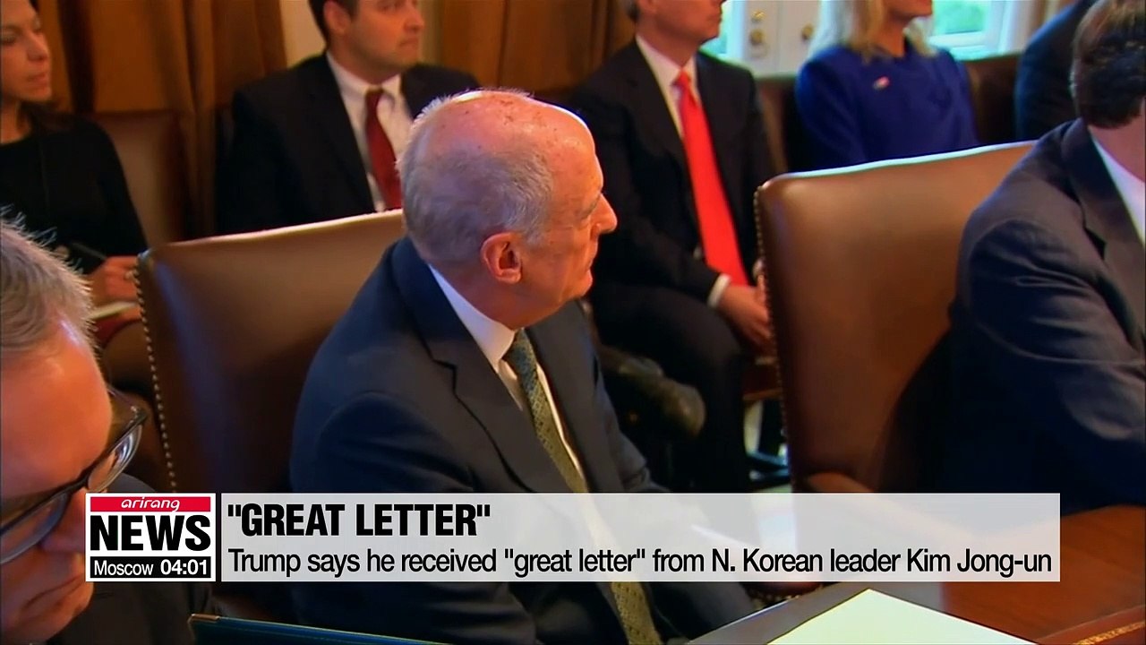 Trump says he received "great letter" from N. Korean leader Kim Jong-un