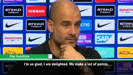 Download Video: I'm delighted with our first half of the season - Guardiola