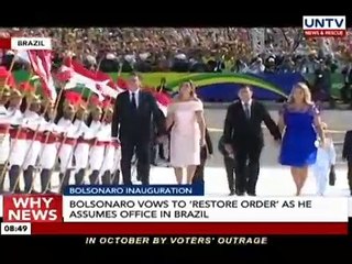 24 Oras news today | Bolsonaro vows to ‘restore order’ as he assumes office in Brazil
