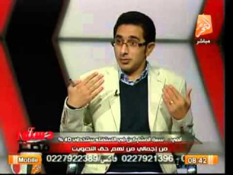 دستور مصر | أكرم ألفي: نسبة المشاركين في استفتاء الدستور ستتخطى جميع التوقعات