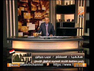 نجيب جبرائيل تليفونياً موجهاً كلامه الى الفريق عنان : متلعبش بورقة الأقباط وانا بحذرك