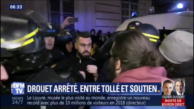 Police politique , mascarade , l'opposition s'indigne après l'interpellation d'Éric Drouet