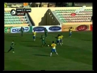 الشوط الأول من مبارة النادي المصري والنادي الإسماعيلي