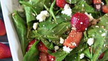 Strawberry Spinach Salad Recipe - Healthy Salad With Dressing - Weight Loss Salad Recipe - Smita