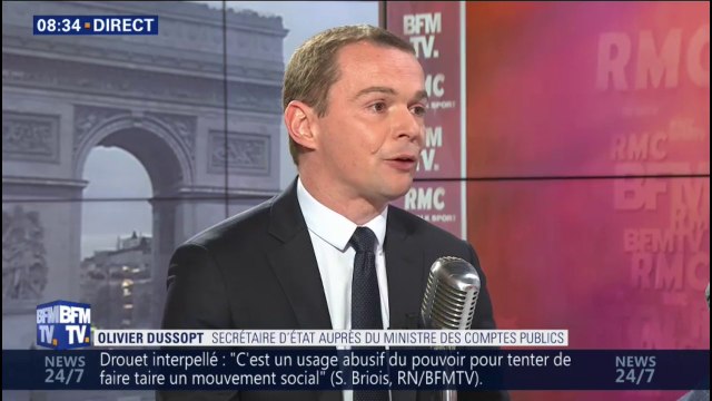 Olivier Dussopt sur l'arrestation d'Éric Drouet: Le droit de manifester est garanti mais il s'inscrit dans des règles