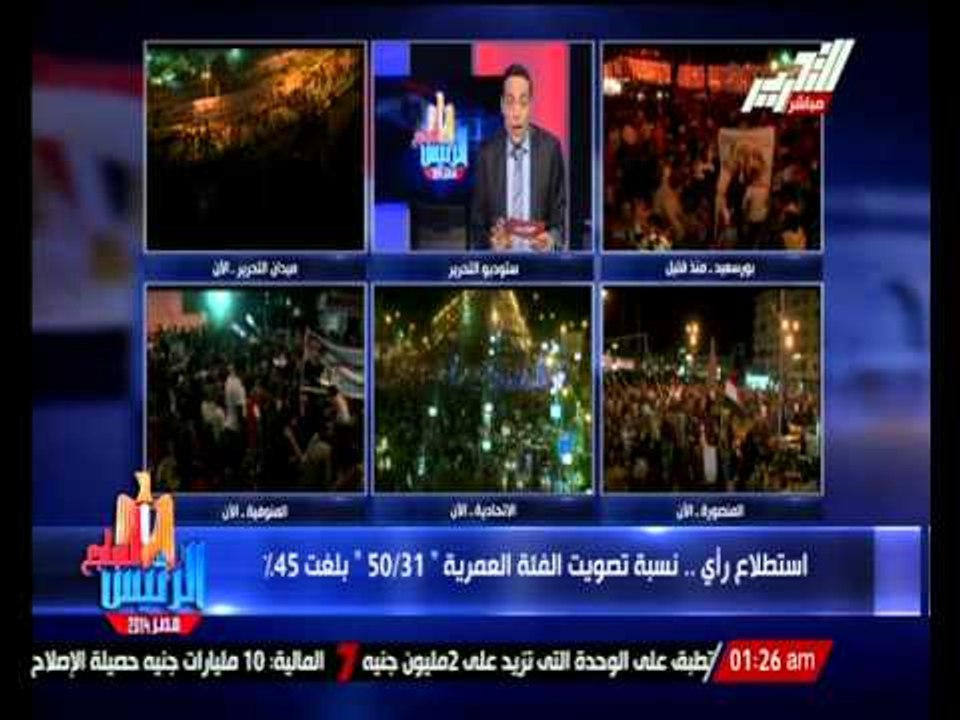 استطلاع رأى .. نسبة تصويت الفئة العمريه " 30 \50 " بلغت 45 %