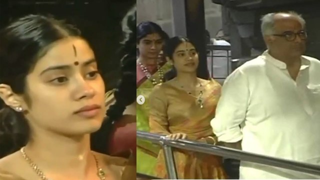 Jhanvi Kapoor, Khushi Kapoor & Boney Kapoor visit Tirupati Temple; Check out Here | FilmiBeat