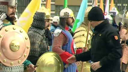 Irak Cumhurbaşkanı Berham Salih için karşılama töreni hazırlıkları devam ediyor