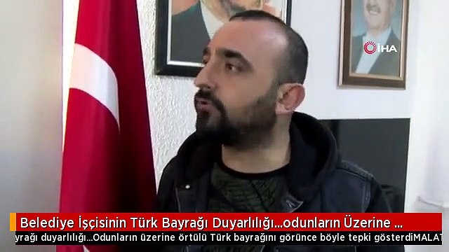 Belediye İşçisinin Türk Bayrağı Duyarlılığı...odunların Üzerine Örtülü Türk Bayrağını Görünce Böyle...