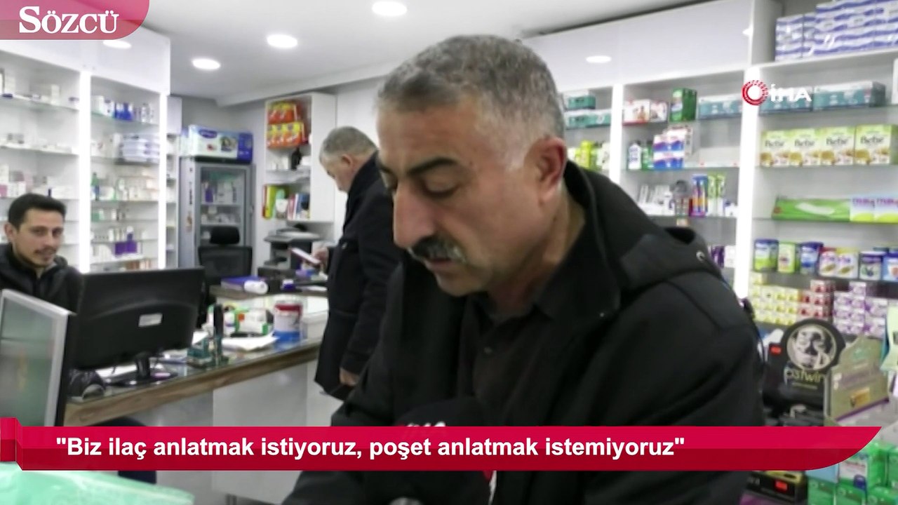 Eczanelerde de poşetler parayla satılmaya başlandı