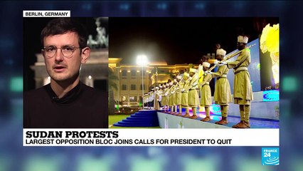Sudan protests: Largest opposition bloc joins calls for President to quit