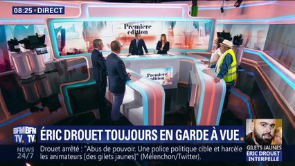 Eric Drouet toujours en garde à vue