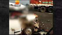 मैनपुरी : लखनऊ एक्सप्रेस वे पर कार हादसे में दंपति की मौत