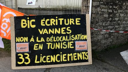 Grève sur le site de production des Bic 4 couleurs