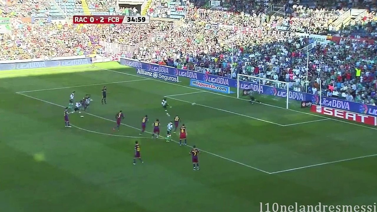 FC Barcelona vs Racing Santander Highlights 29-08-2010 (HD)
