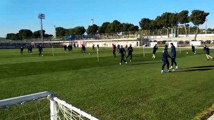 Entrenamiento del Real Zaragoza para Preparar la Visita al Molinón