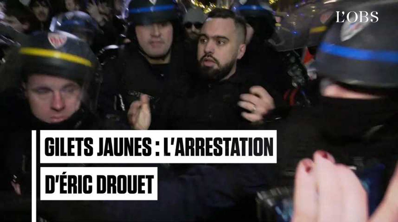 "Gilets jaunes" : l'arrestation musclée d'Eric Drouet à Paris