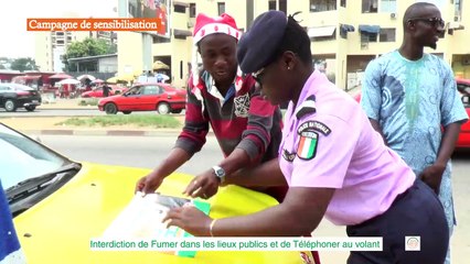 Campagne de sensibilisation interdiction de fumer dans les lieux public et portable au volant