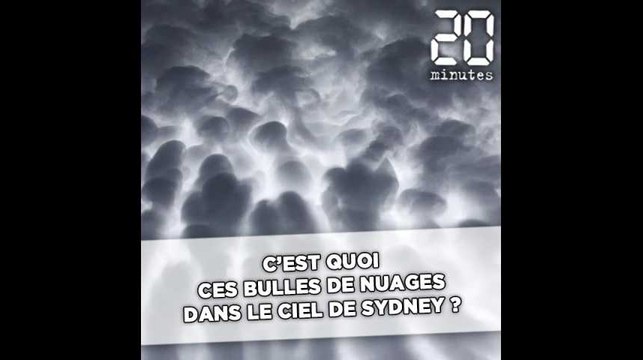 C'est quoi ces bulles de nuages dans le ciel de Sydney ?