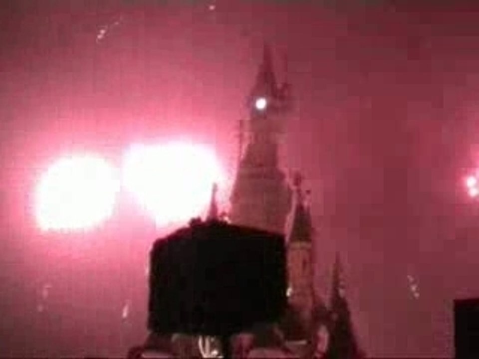 Feux d'artifice jour de l'an 2008 disneyland
