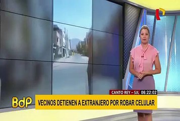 Extranjero detenido por vecinos de Canto Rey dice que roba por que tiene hambre