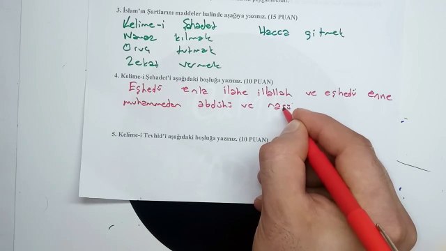 5.Sınıf TEMEL DİNİ BİLGİLER 1.Dönem 2.Yazılı Soruları ve Çözümü 2018-2019 #CkmkAkademi #5.sınıf