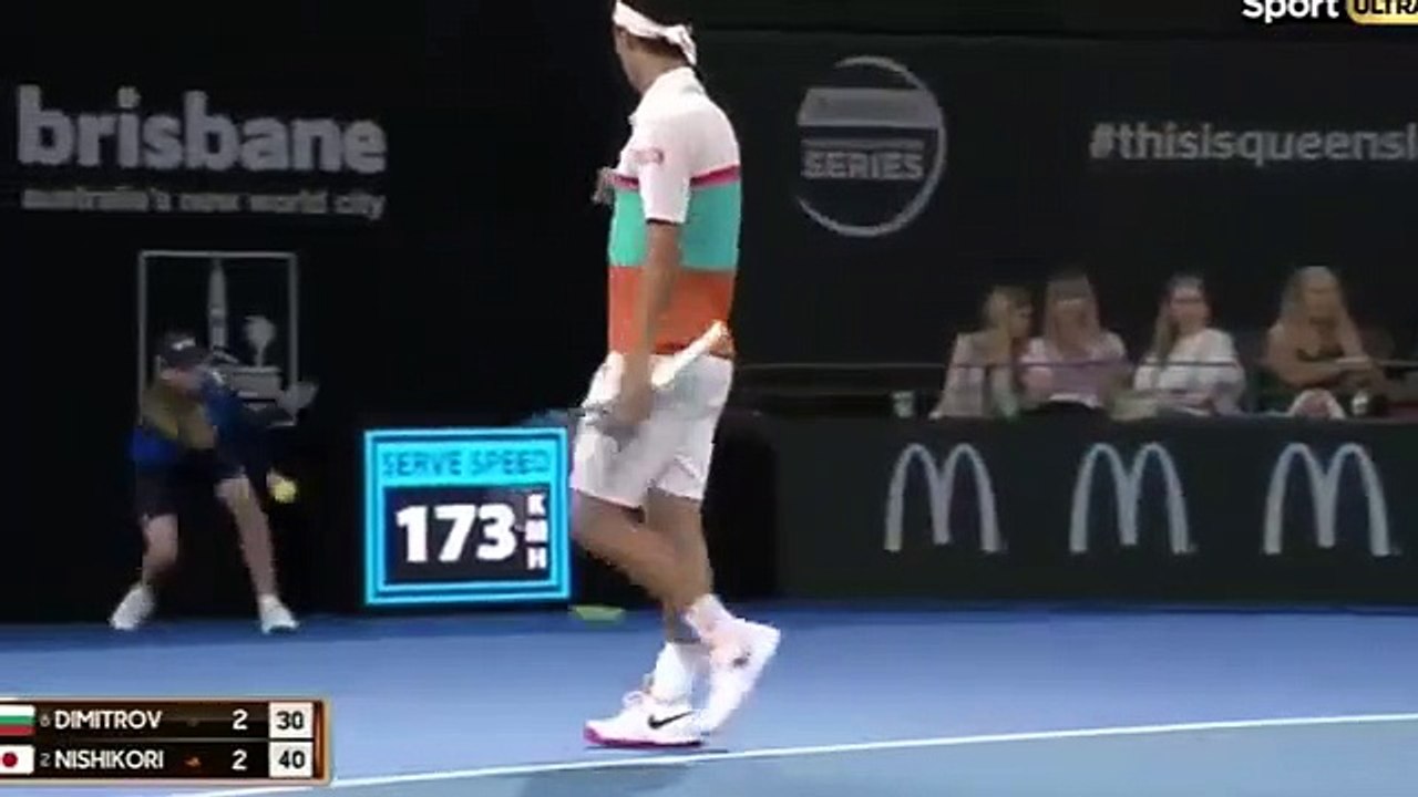 Grigor Dimitrov vs Kei Nishikori - Highlights    Brisbane 2019