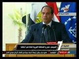 السيسي: مصر والمنطقة العربية امانة في أعناقنا