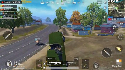 Pubg Mobile Game Driving Car Throw Half The Map To Collect Weapons