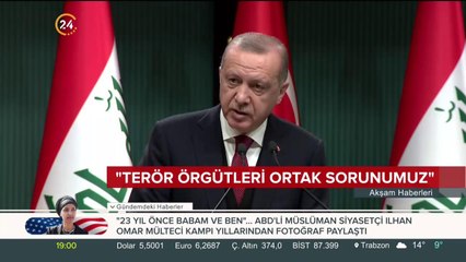Başkan Erdoğan ile Irak Cumhurbaşkanı Berhem Salih'ten ortak açıklama