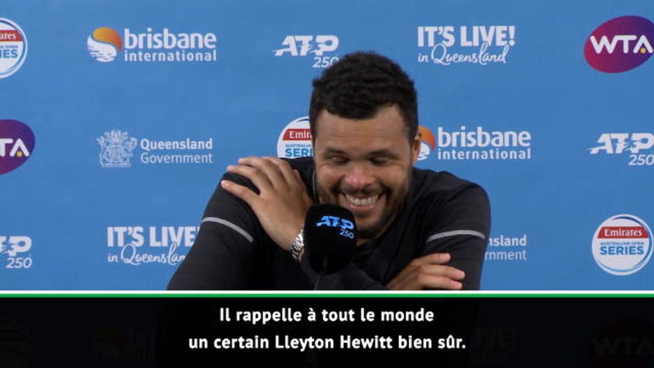 Brisbane - Tsonga : "Alex De Minaur me rappelle un certain Lleyton Hewitt"