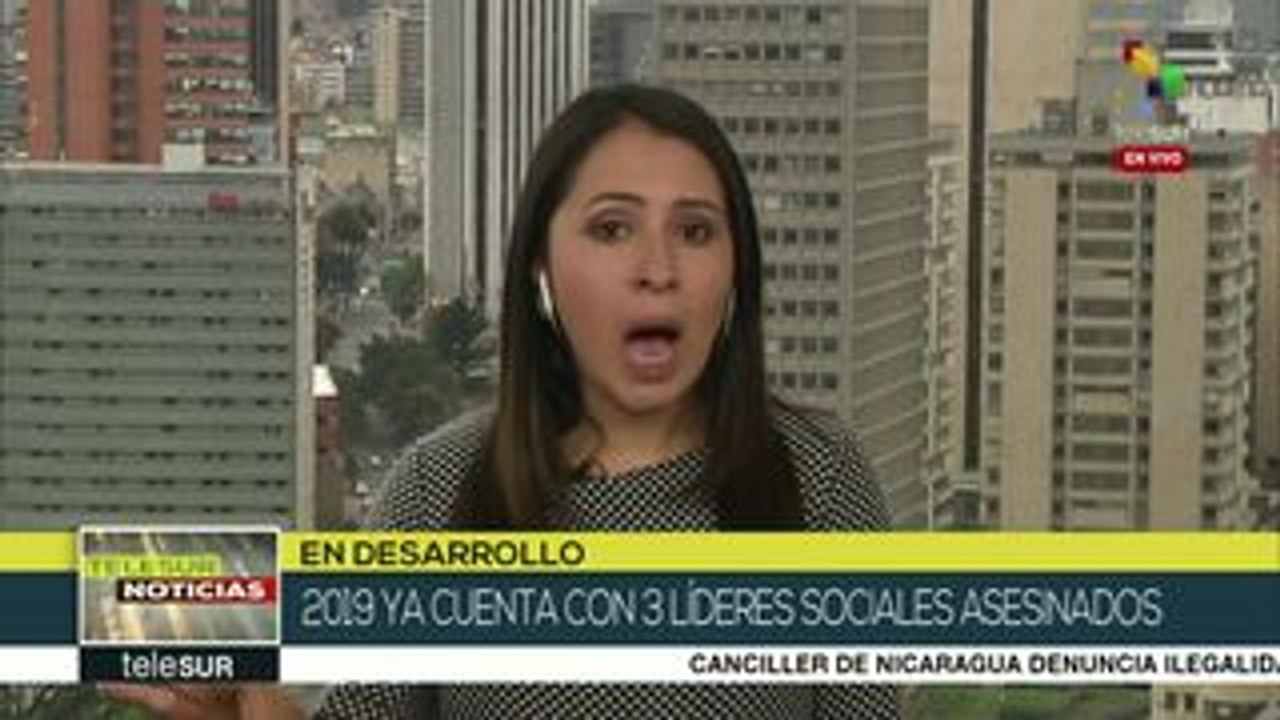 teleSUR Noticias: Colombia: continúa exterminio de lideres sociales