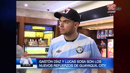 Gastón Díaz y Lucas Sosa son los nuevos refuerzos de Guayaquil City