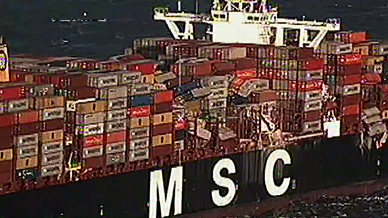 Warnmeldung für Borkum nach Containerunglück in der Nordsee